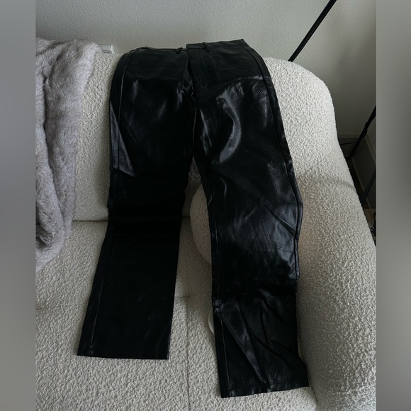Rotate Faux leather straight pants black - Picture 6 of 8